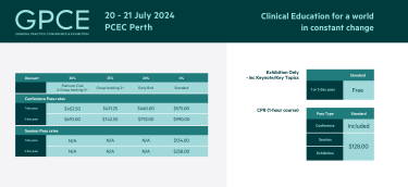 GPCE Perth 2024 Pricing